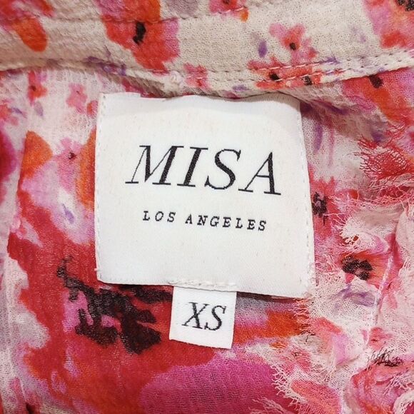 Misa Los Angeles Aurelie Gardenia Ruffled Midi Dress - Size XS - Picture 11 of 15